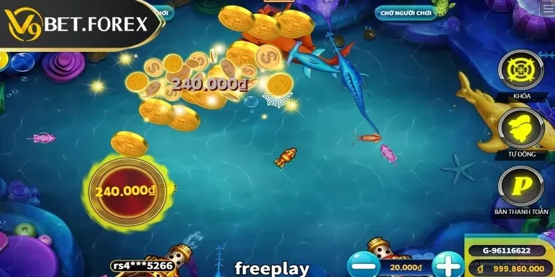 Bắn cá Lucky Fishing online nhận tiền mặt