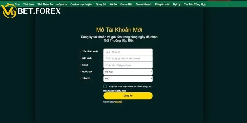 Hướng dẫn nhận khuyến mãi mới tại V9BET