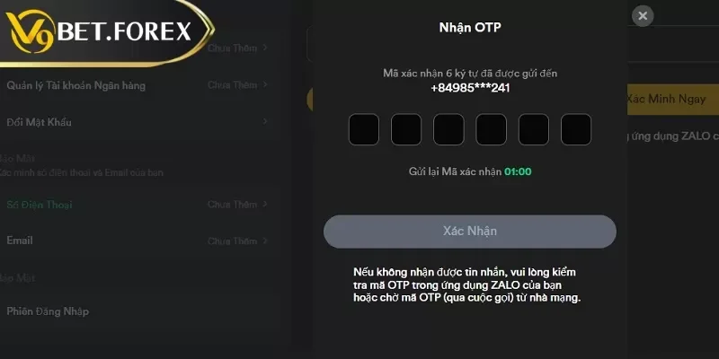 Những lưu ý khi đăng ký tài khoản V9BET